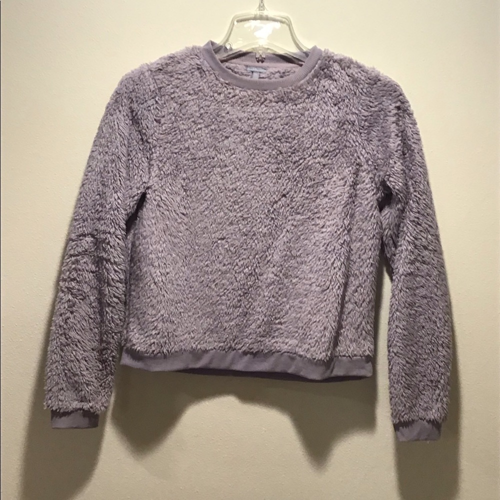 Lavender fuzzy sweater. Size extra small